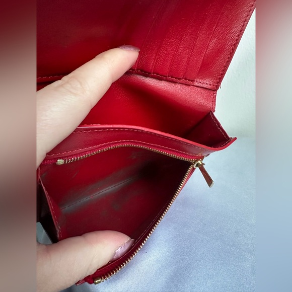 CELINE Red Folded Wallet - Picture 5 of 8